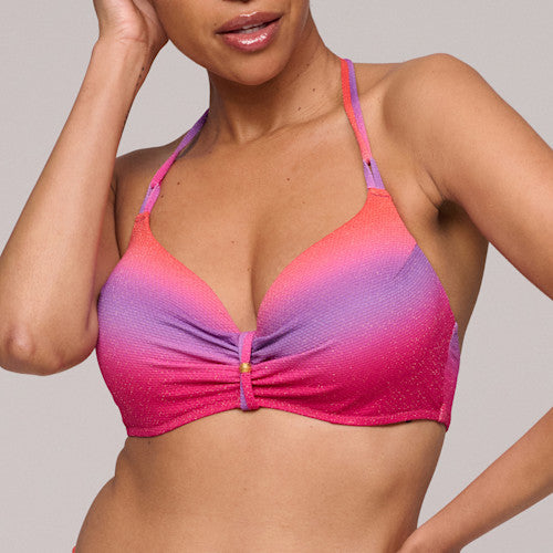 Bikini top Marie Jo Nusa Dua en color rosa, moda de baño femenina elegante