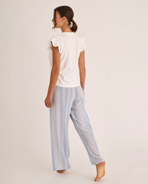 Pijama rayas largo